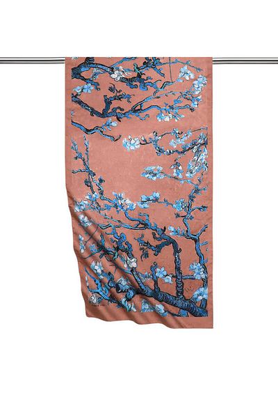 Bursa İpek Chocolate Almond Blossom Silky Scarf