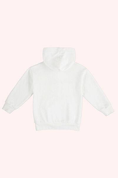 Panço Erkek Çocuk Nakışlı Ekru Sweatshirt