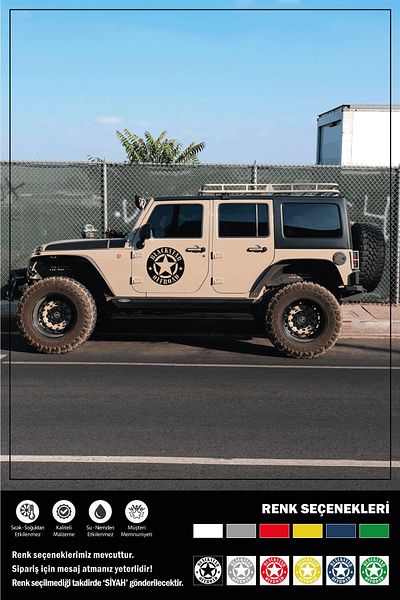Ecce Blackstar Offroad Sticker 20 X 20 Cm Eru00008