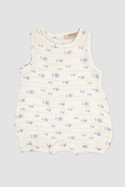 Panço Yenidoğan Balık Desenli Tulum