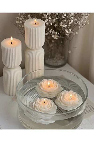 mumeleven Yüzen Gül Mumlar (3 ADET)