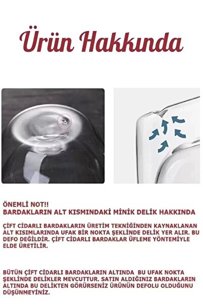 Rosemor 6-Piece Double Glazed 350ml Double Walled Glass Mug Home Office Cup Double Deck Thermal Insulated Cup with Handle