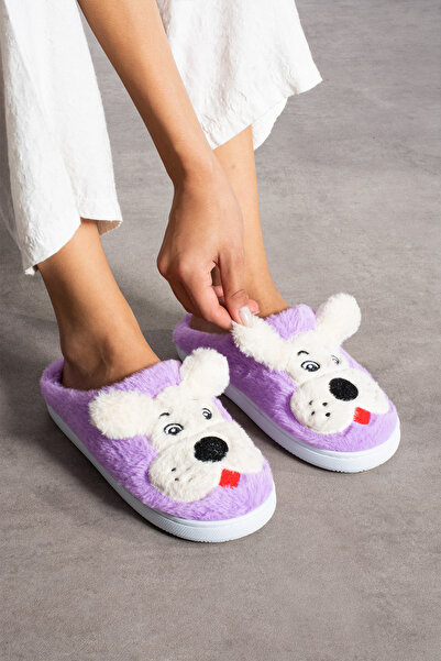 ALTUVATEKS SESSİZ,KAYDIRMAZ,ORTOPEDİK TABAN,TÜYLÜ POFUDUK,FİGÜRLÜ PANDUF EV T...