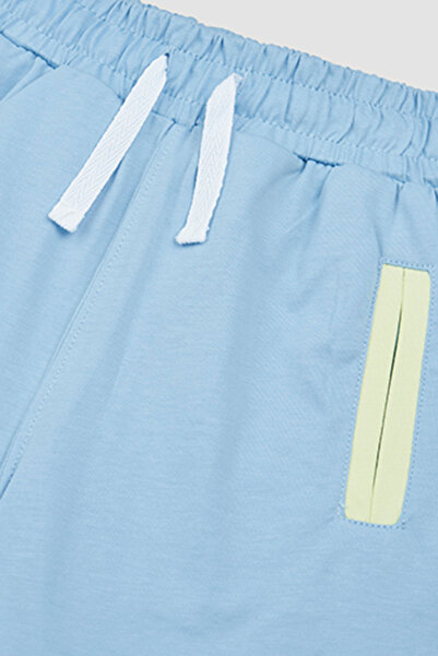 Panço Μπλε και άσπρο Σετ 2 τεμαχίων για αγόρι με σορτς