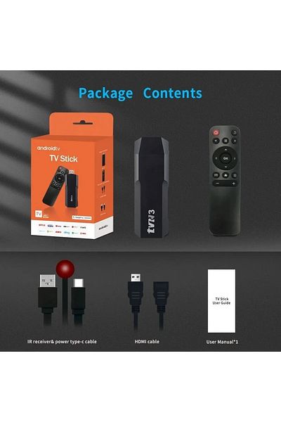 L'eDoren 4K Android Tv Stick Media Player Android 12.1 Ultra Hd Tv Box Assistant Smart Tv Wifi