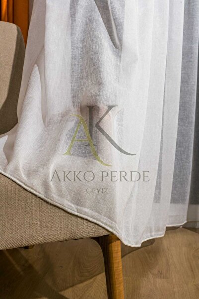 Karesi PERDELE TUL FOLDET LINEN PLIAT 1x2 PENTRU SUITĂ BALCON BUCĂTĂRIE