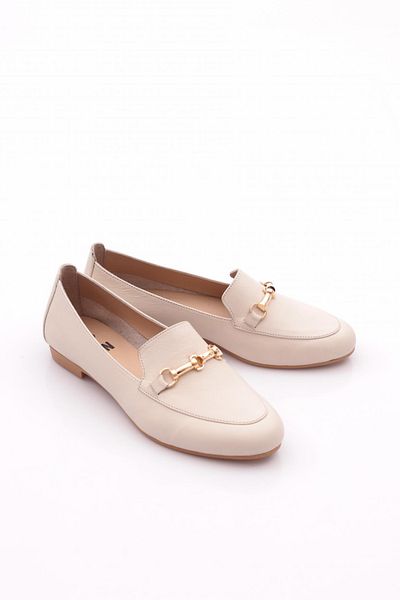 DGN Ecru Γυναικείο Loafer - Με Αξεσουάρ 8182678