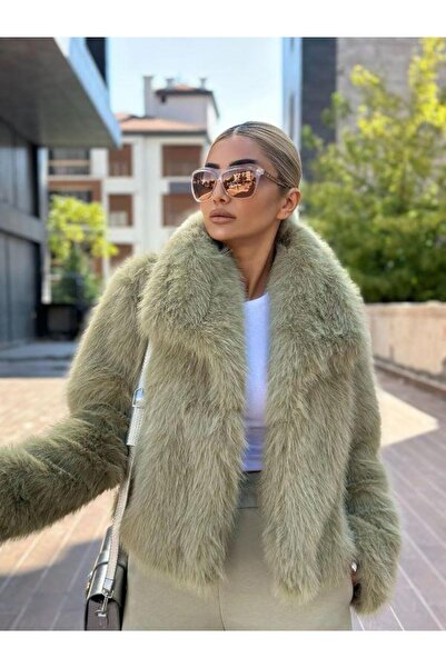 Kokoşum Butik 3753 Model Kaki Blană de pluș