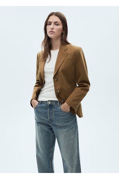 MANGO Woman Lyocell Blazer - Μπουφάν τσέπης
