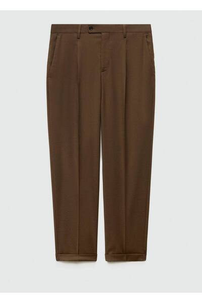 MANGO Man Dar kesim kumaş pantolon