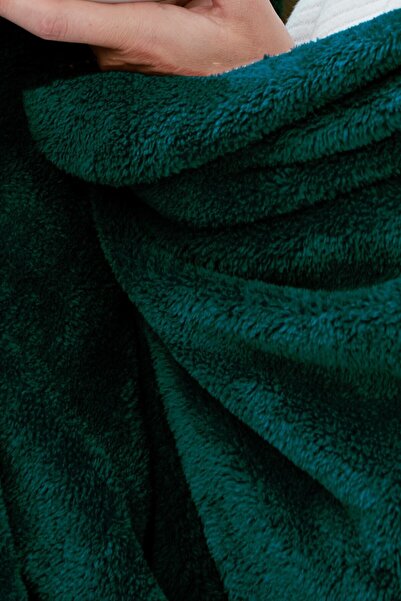 Mislina Home Emerald Green Single Deluxe Wellsoft Tv Blanket - 150X200 cm