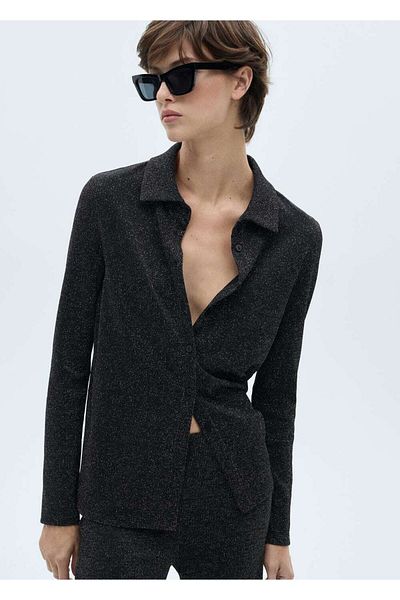 MANGO Woman Lureks Knitwear Shirt