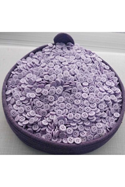 Tasarım أرجواني اللون 1 سم قطر زر بوليستر 50 قطعة.