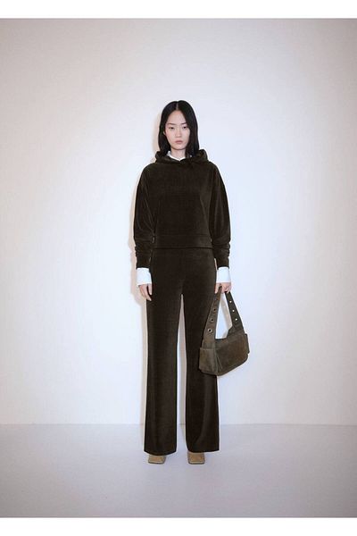 MANGO Woman Straight Cut Corduroy Trousers