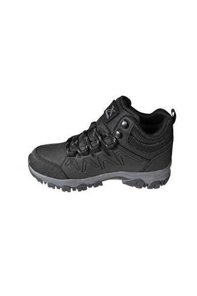 Kinetix KİNETİX Unisex 36-40 Siyah Outdoor Bilekli Bağcıklı Bot