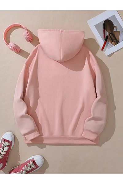Karatopak Hanorac oversize cu glugă unisex imprimat cu buzunar cangur