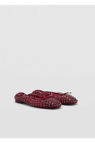 MANGO Woman Nagelnetz-Ballerinas