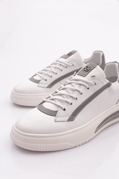 DGN Erkek Bağcıklı Sneakers Ayakkabı Beyaz 68553617