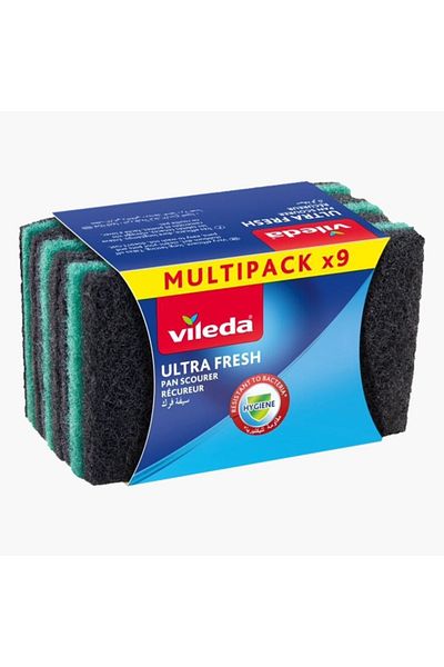 Vileda 9-Piece Scouring Pad Set - 16.5x9.8x7.5 cm