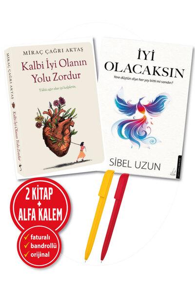 Destek Yayınları İyi Olacaksın(Sibel Uzun)+Kalbi İyi Olanın Yolu Zordur(Miraç Çağrı Aktaş) 2 Kitap Destek Bireysel