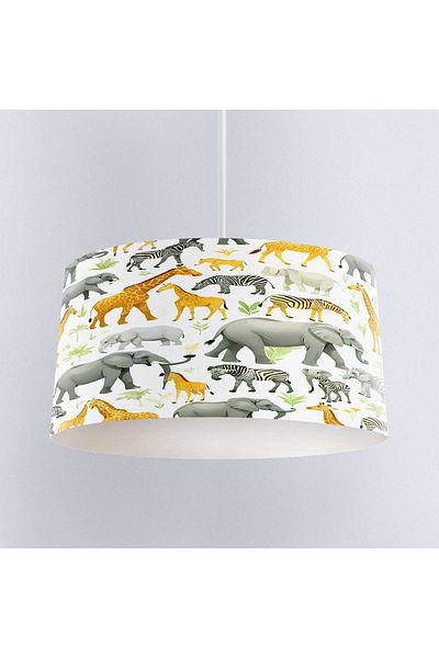 Else Dekor Safari African Animals Patterned Boy's Room Pendant Chandelier Model