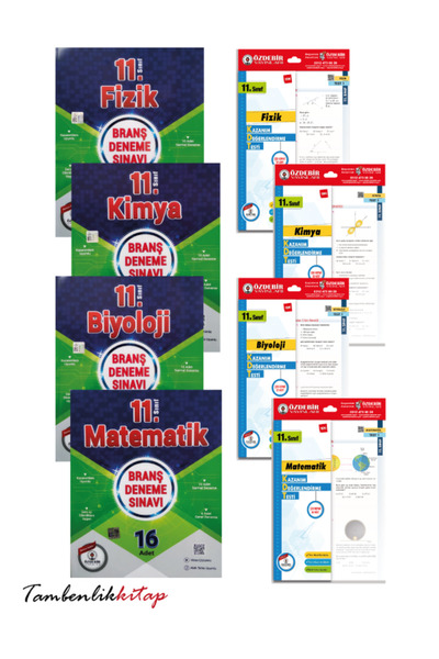ÖZDEBİR YAYINEVİ 11.Sınıf Sayısal Deneme ve Yaprak Test Seti Özdebir Yayınları