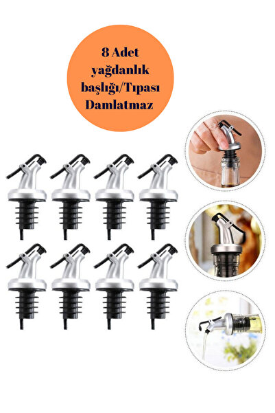 DORRY HOME 8 قطع من الخل وحامض الرمان - رأس خالي من التنقيط، سدادة زجاجة زيت ...