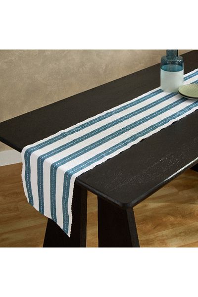 Home Box Harley Azure Rib Table Runner - 33x180 cm
