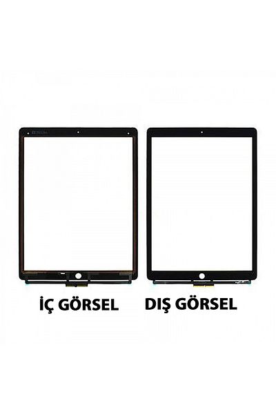 Nettech Teknonet iPad Pro 12.9 2Nd Generation Compatible Touch Lens Oca - Black