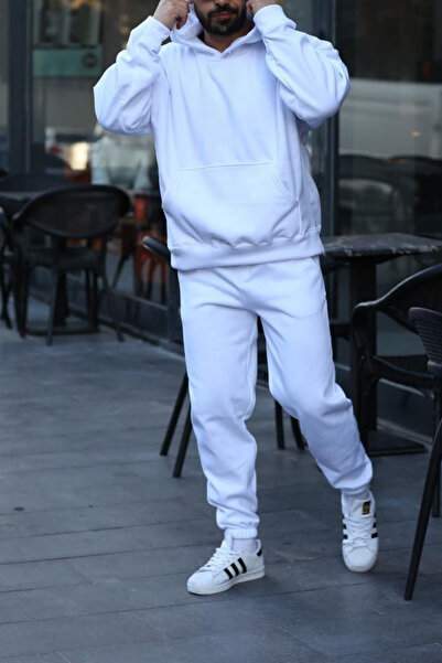 ruNadeS Ανδρικό Σετ Φούτερ Oversize Kangaroo Pocket Leg - Home Wear