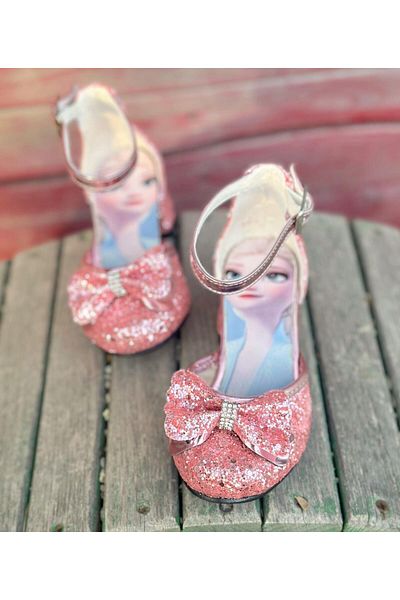 Surpie Shoes Pantofi cu toc pentru copii, pantofi cu toc cu caracter, pantofi de seara pentru copii