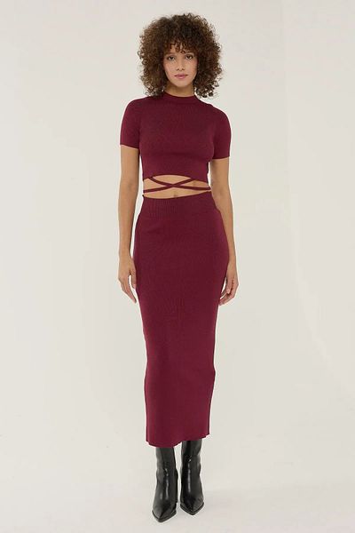 Hiccup Crew Neck Two Piece Knitwear Set