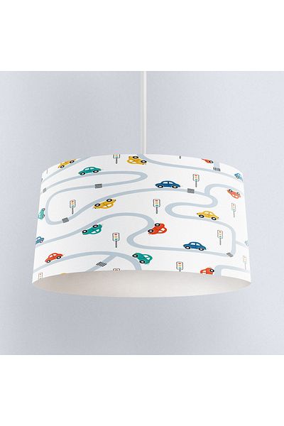 Else Dekor Colorful Car Traffic Patterned Boy's Room Pendant Chandelier Model