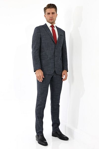Presto Men's Classic 6 Drop K Regular Suit - Navy-672-250
