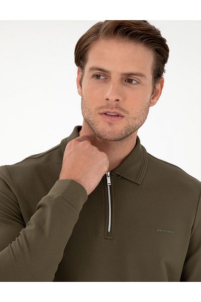Pierre Cardin Φούτερ Dark Khaki Regular Fit 50296504-VR111