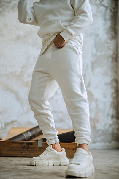 ruNadeS Ανδρικό σετ φούτερ με μαλακή υφή, φαρδιά εφαρμογή καγκουρό με τσέπες και ελαστικά πόδια - Casual