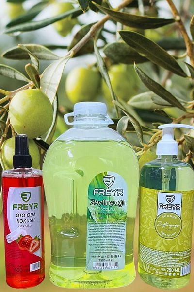 FREYR 2500Ml-750Ml Moisturizing Hand Soap - Extra Olive Oil Perfumed, 400ml Room Fragrance