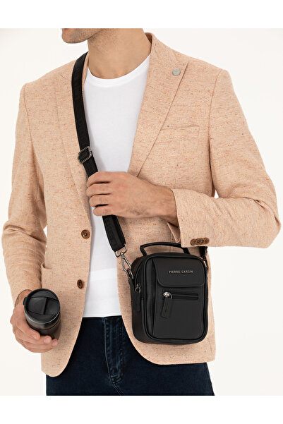 Pierre Cardin Ανδρική τσάντα μαύρης ζώνης 50288769-VR046