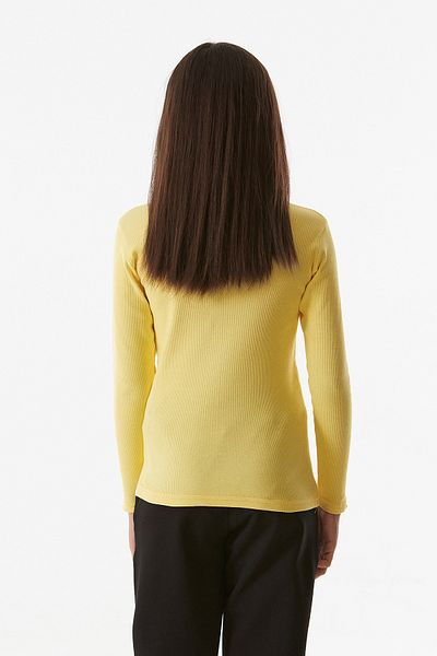 Fulla Moda Ribbed Stand Collar Girl's Bodysuit