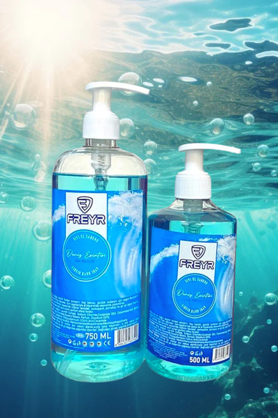 FREYR صابون لليدين 750 مل - 500 مل - مرطب ونسيم بحري إضافي