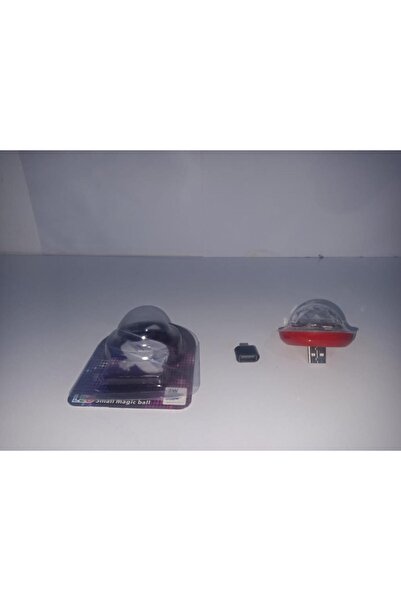 abnturk Usb Mini Disko Topu Telefona Bağlanabilir Led'li Small Magic Ball Sihirli Disco Topu Canlı Yayında