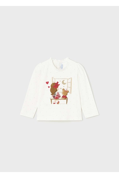 MAYORAL تيشيرت كريمي للأطفال