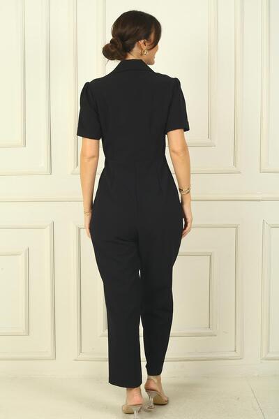 By Saygı Γυναικεία ολόσωμη φόρμα με φερμουάρ με ένα κουμπωτό μπροστινό μέρος