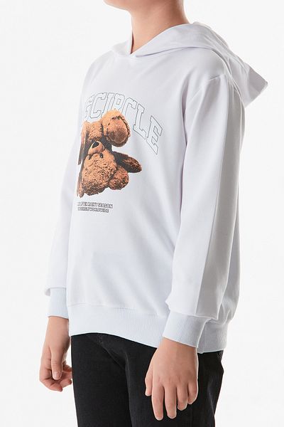 Fulla Moda Φούτερ με λαιμόκοψη Teddy Bear με στάμπα
