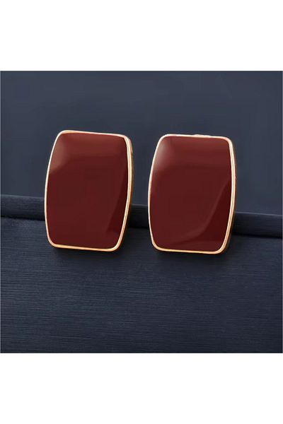 Nice For You Rectangle Minimal Vintage Stud Earrings