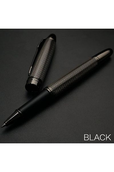 Choice Style A black STONEGO Capless Ballpoint Pen, Simply Twist Roller Ball Pen Black Gel Ink Medium Point