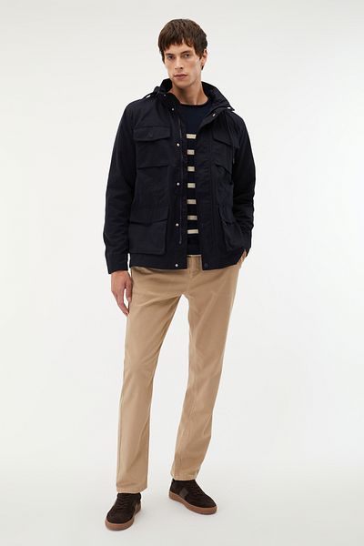 Mudo Hooded Multi-Pocket Coat