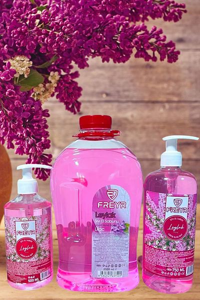 FREYR 2500Ml-750Ml-500Ml Moisturizing and Extra Lilac Perfumed Liquid Hand Soap