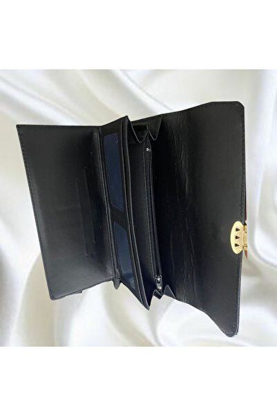 Farzeens Timsah Desenli Orta Boy Kroko Çıtçıtlı Kadın Cüzdan