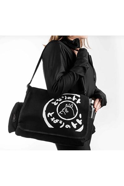 DEEFWEAR Culoarea neagră My Neighboor Totoro Canvas Model Messenger Bag -mingalondon